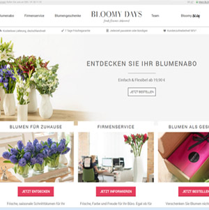 Bloomy Days Webseite