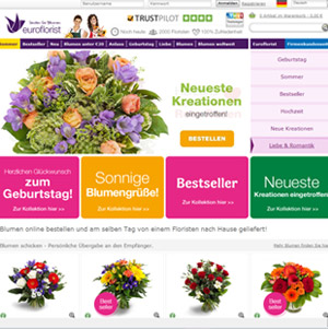 Euroflorist Webseite