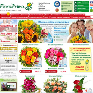 FloraPrima Webseite